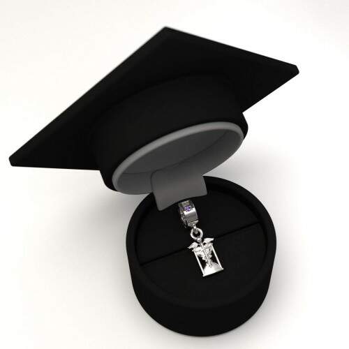 Berloque de Formatura em Prata 925 - Histria