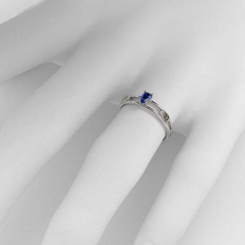 Anel de Formatura em Prata 925 - Engenharia Eltrica - Gota