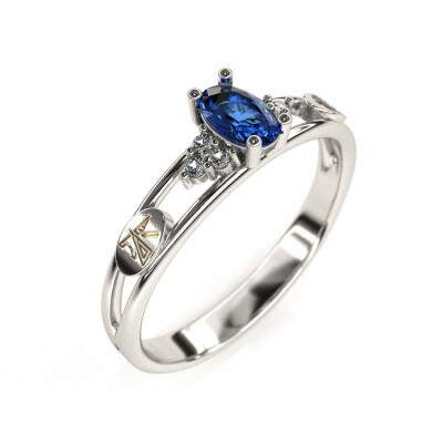 Anel de Formatura em Prata 925 - Engenharia Civil - Oval
