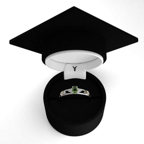 Anel de Formatura em Prata 925 - Ensino Mdio - Orvlia