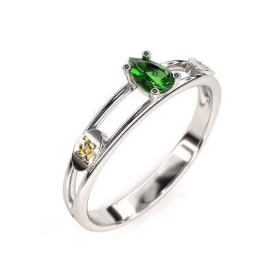 Anel de Formatura em Prata 925 - Zootecnia - Gota