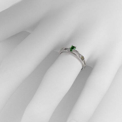Anel de Formatura em Prata 925 - Zootecnia - Gota