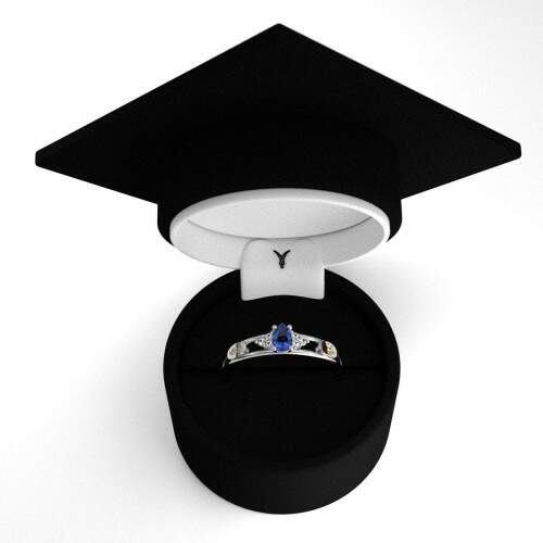 Anel de Formatura em Prata 925 - Rdio Comunicao Social - Orvlia