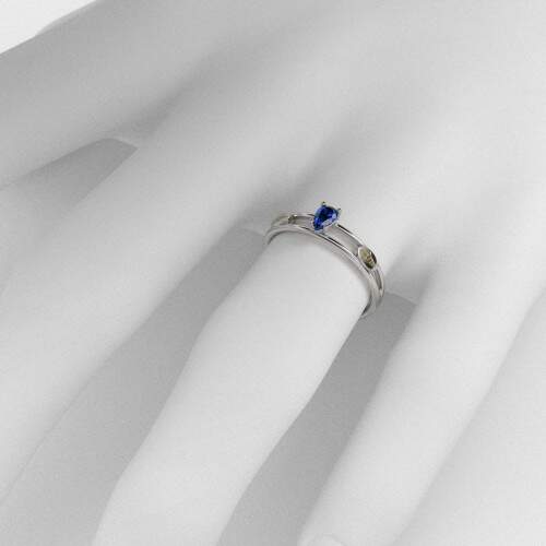 Anel de Formatura em Prata 925 - Psicanlise - Gota