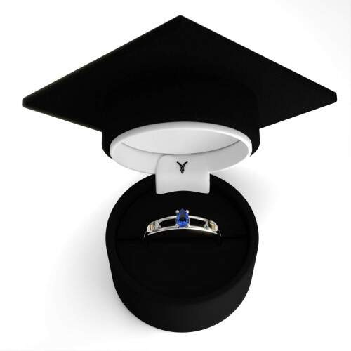 Anel de Formatura em Prata 925 - Logstica - Gota