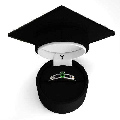 Anel de Formatura em Prata 925 - Prtese Dentria - Gota