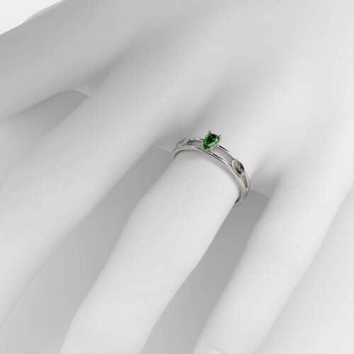 Anel de Formatura em Prata 925 - Prtese Dentria - Gota