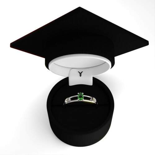 Anel de Formatura em Prata 925 - Naturologia - Gota