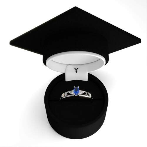 Anel de Formatura em Prata 925 - Gesto Fiscal e Tributria - Oval