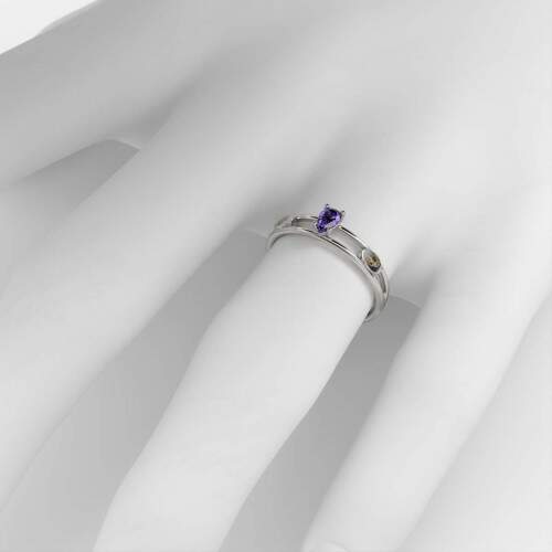 Anel de Formatura em Prata 925 - Libras - Gota
