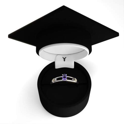 Anel de Formatura em Prata 925 - Hotelaria - Gota