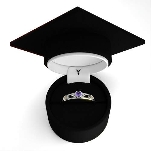 Anel de Formatura em Prata 925 - Hotelaria - Redondo