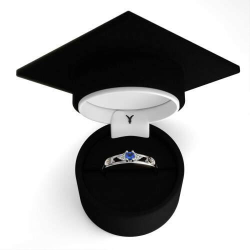 Anel de Formatura em Prata 925 - Design Grfico - Redondo