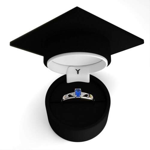 Anel de Formatura em Prata 925 - Antropologia - Octogonal