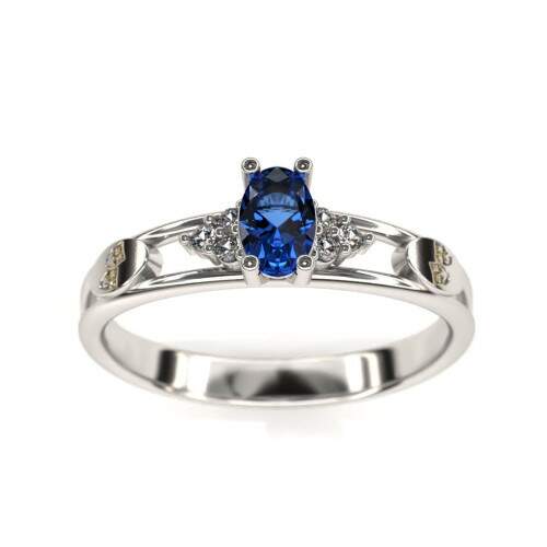 Anel de Formatura em Prata 925 - Artes Cnicas - Oval