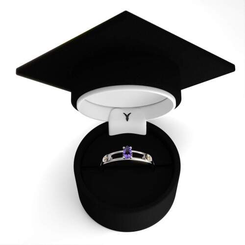 Anel de Formatura em Prata 925 - Arqueologia - Gota