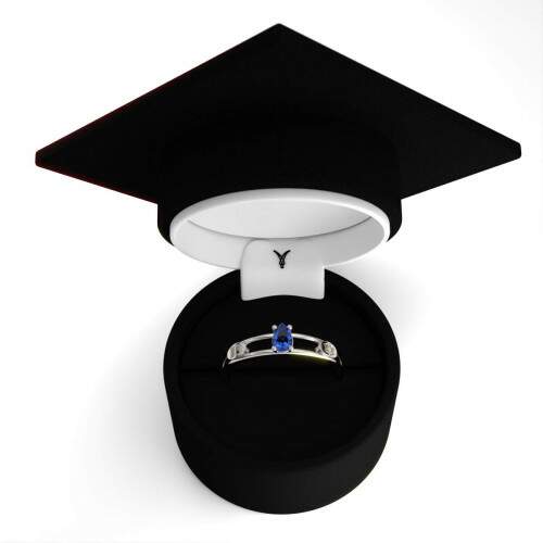 Anel de Formatura em Prata 925 - Cincia da Computao - Gota