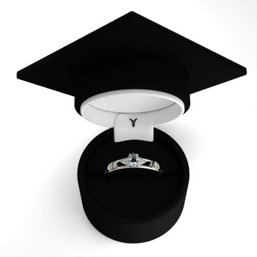 Anel de Formatura em Prata 925 - Oceanografia - Orvlia
