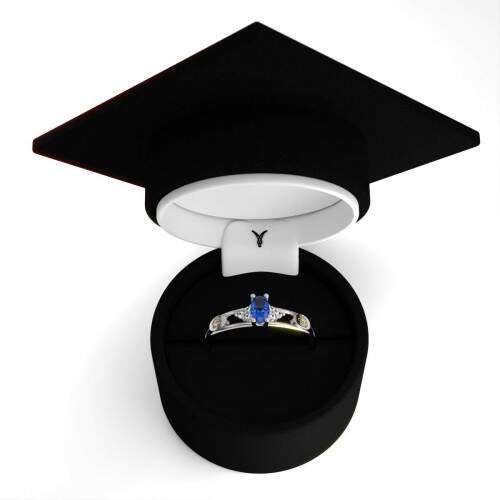 Anel de Formatura em Prata 925 - Engenharia de Bioprocessos e Biotecnologia - Oval