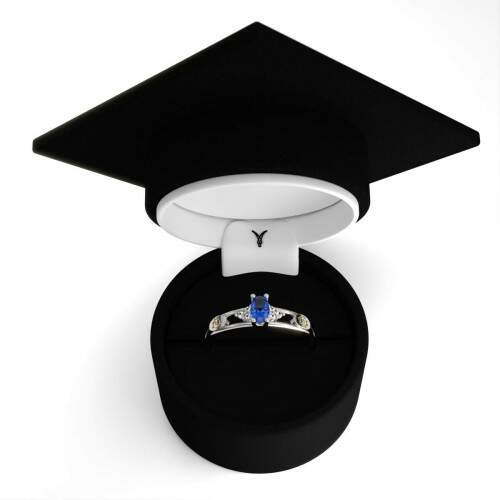 Anel de Formatura em Prata 925 - Engenharia Biomdica - Oval