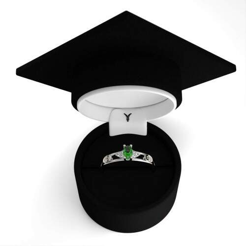 Anel de Formatura em Prata 925 - Agente de Sade e Endemias - Oval