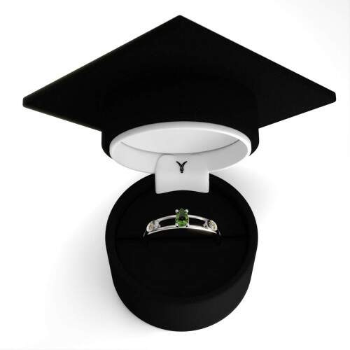 Anel de Formatura em Prata 925 - Cincias Agrrias - Gota
