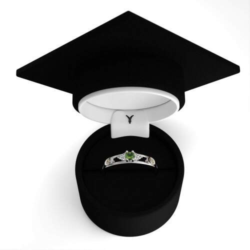Anel de Formatura em Prata 925 - Cincias Agrrias - Redondo