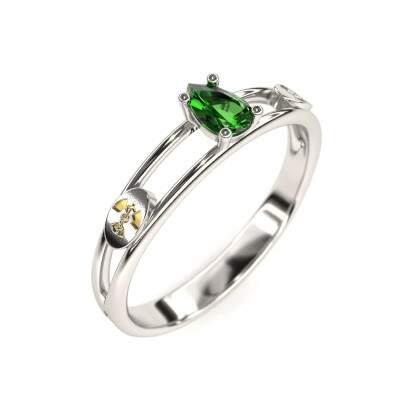 Anel de Formatura em Prata 925 - Fsica Mdica - Gota