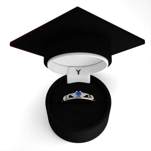 Anel de Formatura em Prata 925 - Arquivologia - Redondo