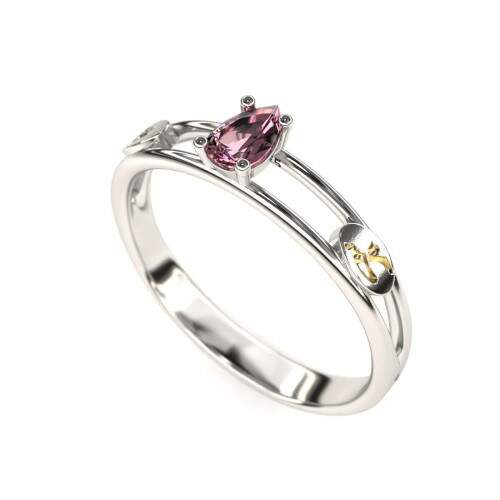 Anel de Formatura em Prata 925 - Ballet - Gota