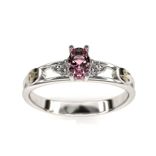 Anel de Formatura em Prata 925 - Ballet - Oval