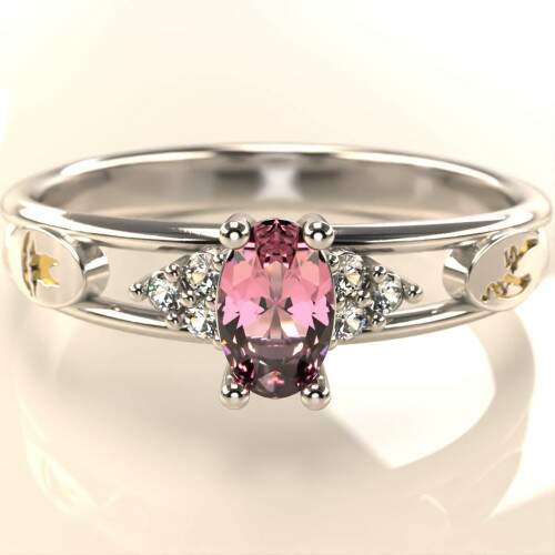 Anel de Formatura em Prata 925 - Ballet - Oval