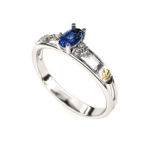 Anel de Formatura em Prata 925 - Design de Produto - Oval