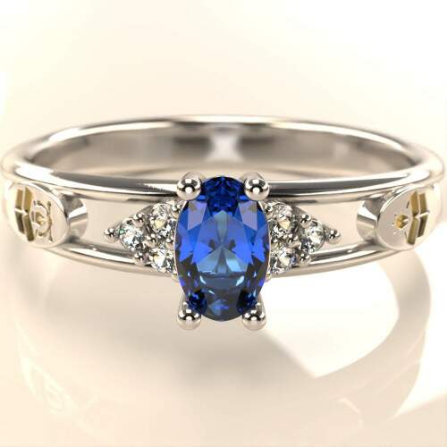 Anel de Formatura em Prata 925 - Design de Produto - Oval