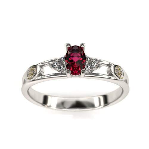 Anel de Formatura em Prata 925 - Enologia - Oval