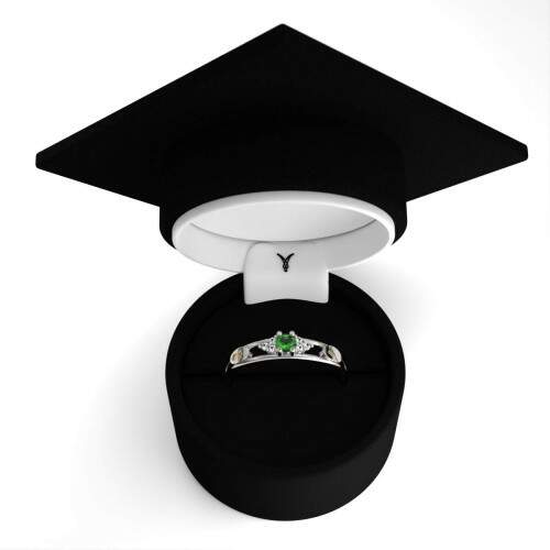Anel de Formatura em Prata 925 - Barbearia - Redondo