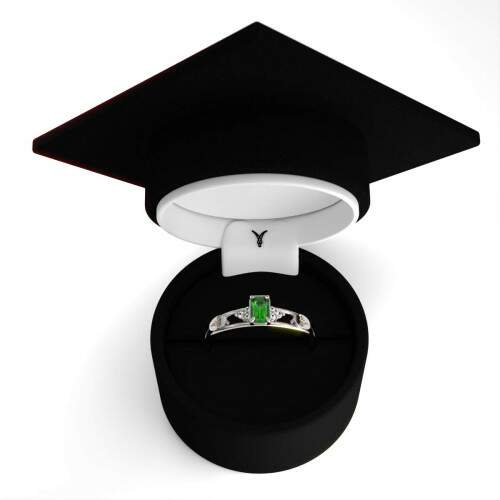 Anel de Formatura em Prata 925 - Terapias Integrativas - Octogonal