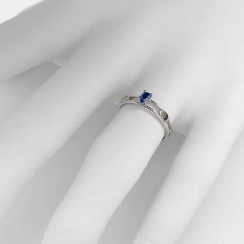 Anel de Formatura em Prata 925 - Gesto Comercial - Gota