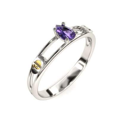 Anel de Formatura em Prata 925 - Garom/Maitre - Gota