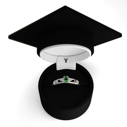 Anel de Formatura em Prata 925 - Educao Crist - Orvlia