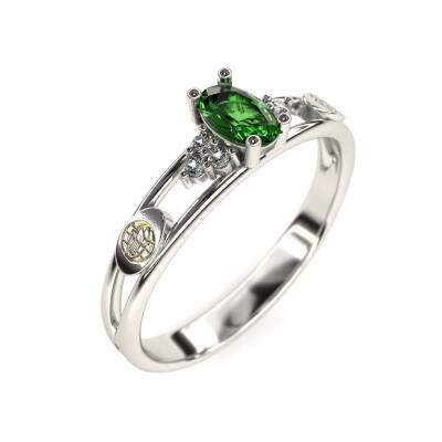 Anel de Formatura em Prata 925 - Educao Crist - Oval