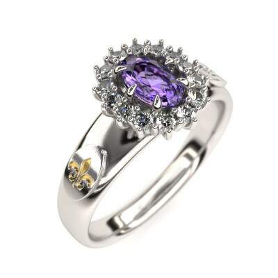 Anel de Formatura em Prata 925 - Histria - Donna