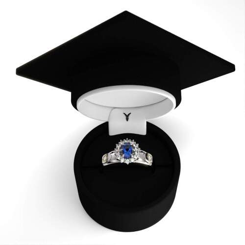 Anel de Formatura em Prata 925 - Engenharia - Donna