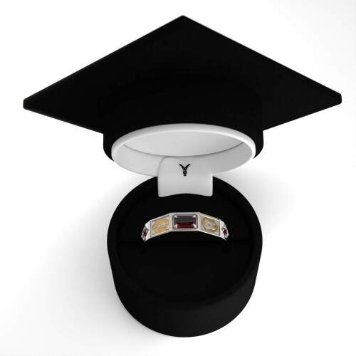 Anel de Formatura em Prata 925 - Odontologia - Vega