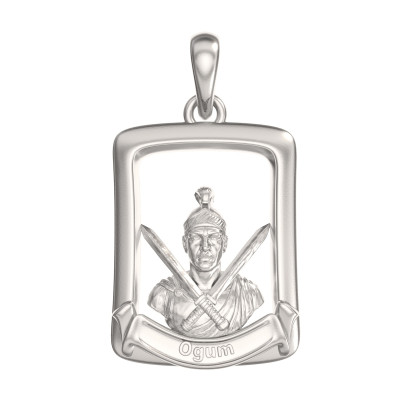 Pingente de Ogum em Prata 925