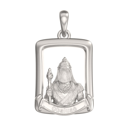 Pingente de Obalu� em Prata 925