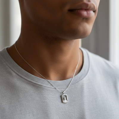 Pingente de Omulu em Prata 925