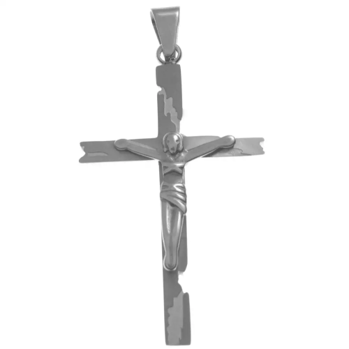 Pingente em Aço Cirúrgico 316L - Crucifixo | Sempre Joias