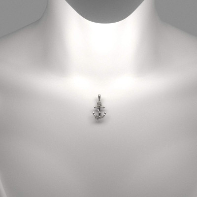 Pingente em Prata - �ncora