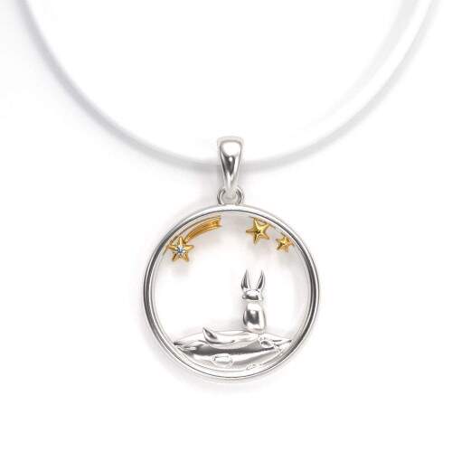 Pingente em Prata 925 com Aplique em Ouro 18k - Laos Eternos
